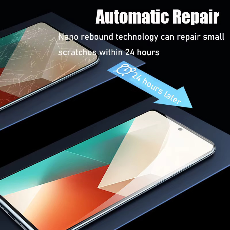 5 Stück Xiaomi Redmi Note Hydrogel-Displayschutzfolie transparent für Redmi Note 15 14 13 12 Pro Plus 12S 5G 11 10 9 Pro 10T 9S 10S 11S - Bild 5