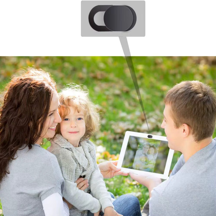 DYM Webcam Abdeckung Set für Laptop, Tablet und Smartphone in Schwarz, 5 oder 10 Stück, Privacy Aufkleber für iPad, PC und Macbook - Bild 5