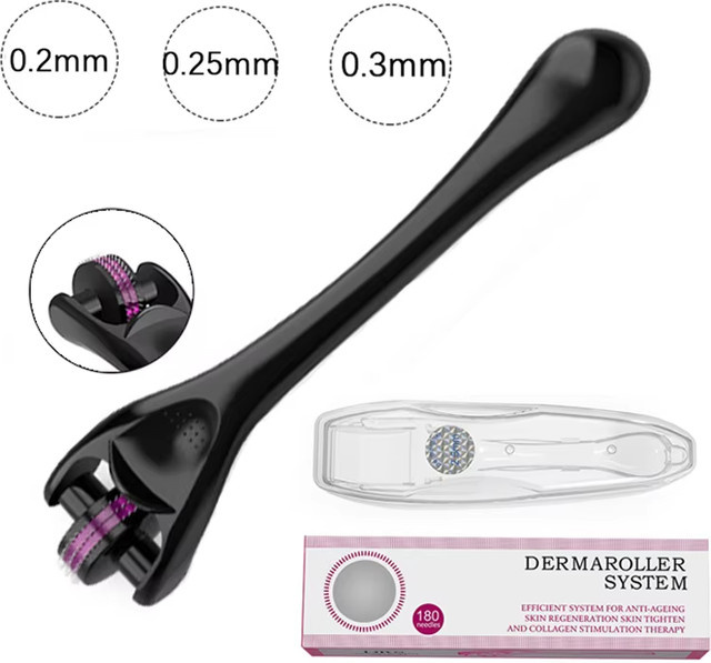 TCMHEALTH Derma Roller, 180 Edelstahl, Gesicht, Unisex - Bild 1