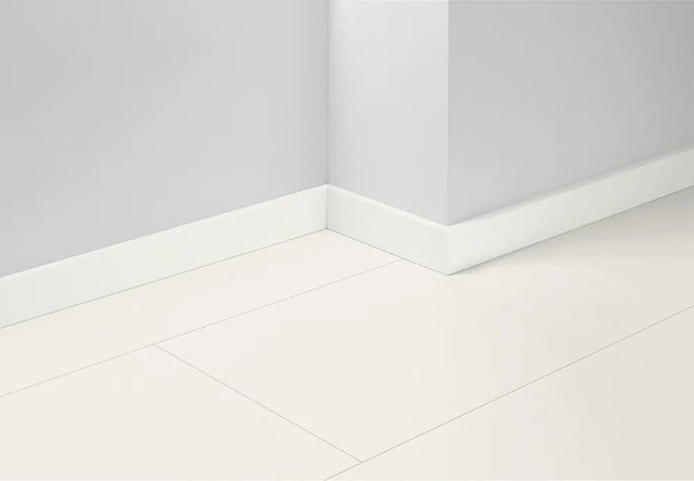 Parador Sockelleiste SL 18 Uni Weiß glänzend aus MDF, Höhe: 70 mm, Tiefe: 16,5 mm, Länge: 2200 mm - Bild 1