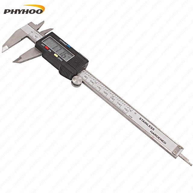Phyhoo Digitaler Messschieber 150 mm in Silber für Schmuck und Uhren - Bild 1