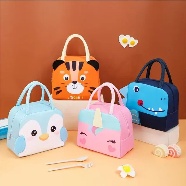 Isolierte Kinder Lunch Bag von DANIVIVI mit 3D Cartoon Muster für Schule und Kindergarten - Bild 1
