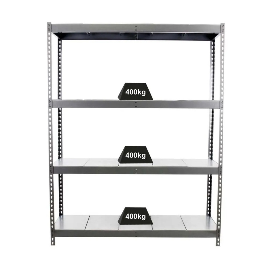 PROREGAL Schwerlastregal Big Metal Yeti Four in Grau mit 4 Fachböden, H x B x T: 200 x 180 x 45 cm - Bild 2