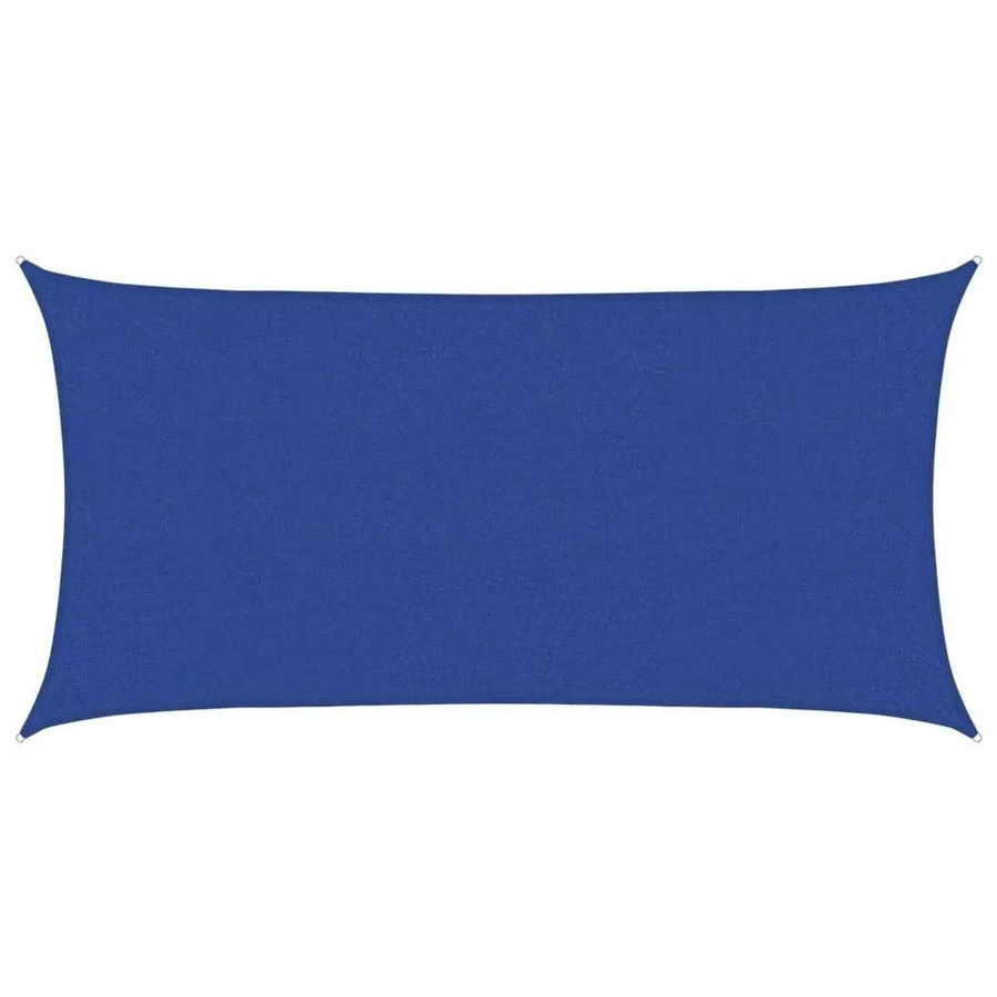 Furnicato Sonnensegel Rechteckig Blau aus HDPE mit 160 g/m² B x B: 5 x 5 m - Bild 2