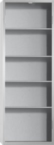 Kappes Ordnungsschrank Mod. 30 ohne Türen, abschließbar, Wandmontage, Grau/Weiß, H: 195,0 cm, B: 69,0 cm, T: 28,5 cm - Bild 1