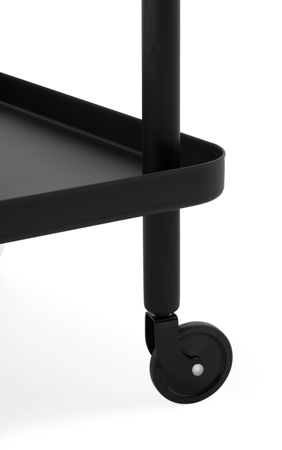 Normann Copenhagen Block Table Beistellwagen aus Stahl und Esche in Schwarz - Bild 3