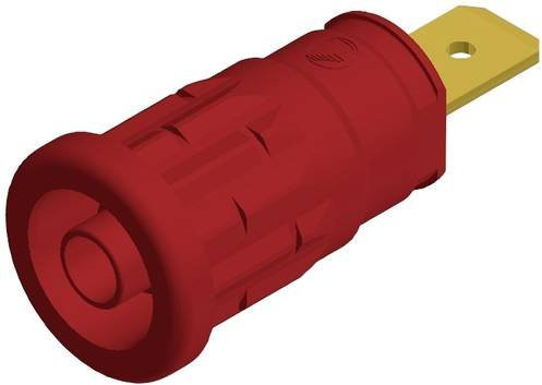 Hirschmann Test & Measurement SEP 2620 F6,3 Sicherheits-Laborbuchse für den vertikalen Einbau, Farbe: Rot, Stift-Ø: 4mm - Bild 1