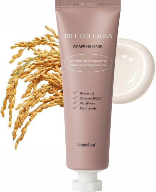 daymellow Rice Collagen Wrapping Mask, Gesicht, Kollagen - Bild 1