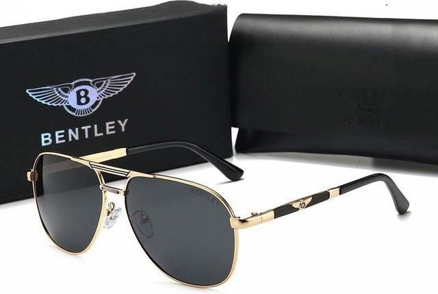 Bentley Sonnenbrille Aviator, Vollrand, Metall, black, Unisex - Bild 1