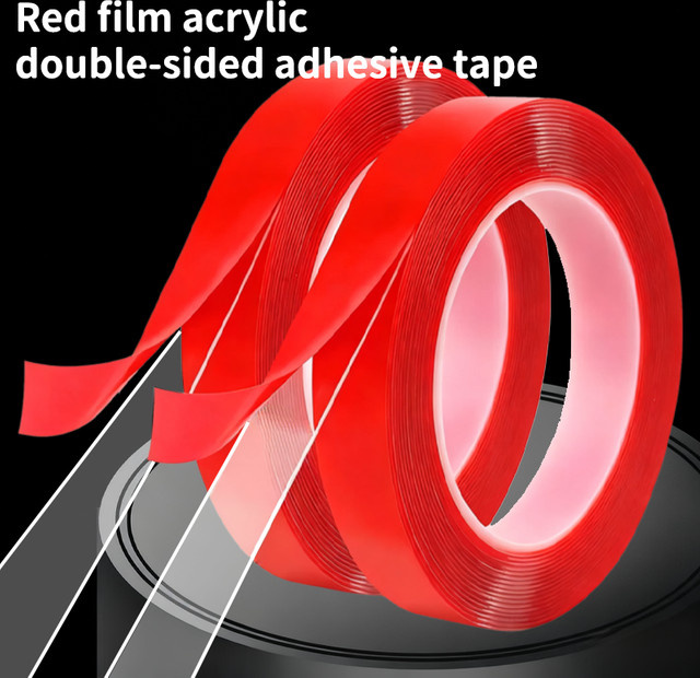 2 Rollen doppelseitiges Acrylklebeband transparent und wasserdicht, spurlos, Breite: 15 mm, Länge: 3 m - Bild 1
