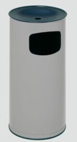 VAR Abfallsammler und Ascher in Silber, Volumen: 44 l, Höhe: 71 cm - Bild 1