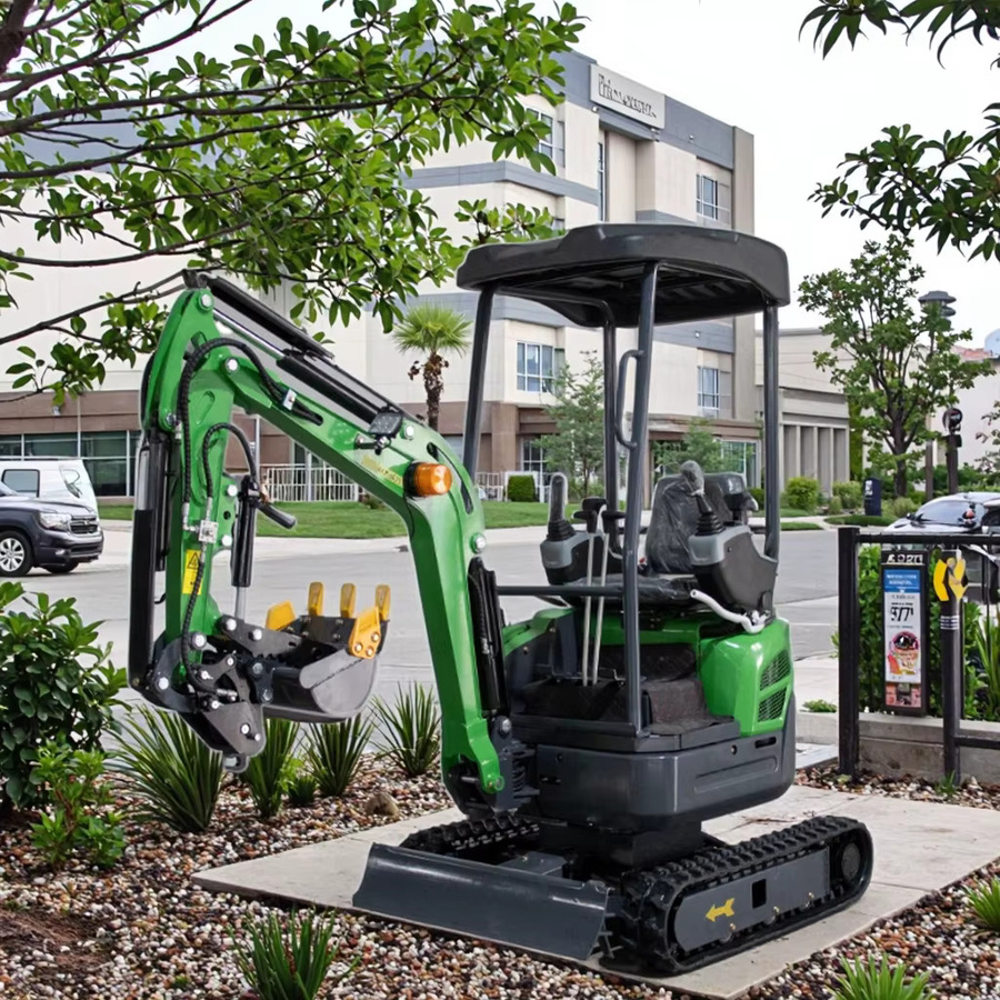 DCNB Kleinbagger Minibagger EURO5 in Grün, 1,8 Tonnen - Bild 4
