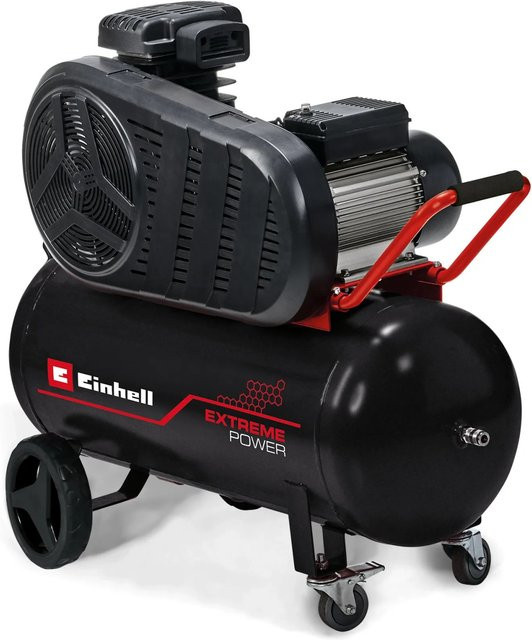 Einhell Druckluft-Kompressor TE-AC 430/90/10 in Rot mit 90 l Fassungsvermögen und 10 bar Druck - Bild 1