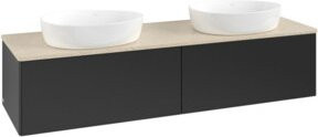 V&B Waschtischunterschrank Antao ohne Frontstruktur in Blau, B/T/H: 160 x 50 x 50 cm - Bild 1