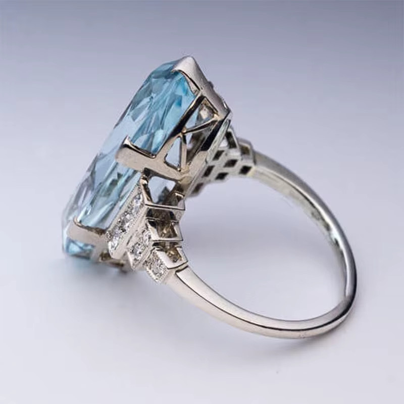 Huitan Ehering, Silber, Zirkonia, Damen - Bild 3