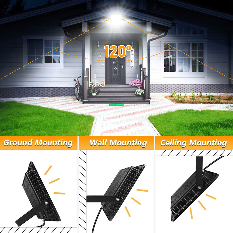 Wasserdichter LED Außenfluter IP66 für Garten und Werbetafeln in Schwarz oder Weiß - Bild 2