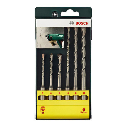 Bosch Promoline SDS-plus Hammerbohrer-Set mit Hartmetallspitze, 6-teilig, grau - Bild 3