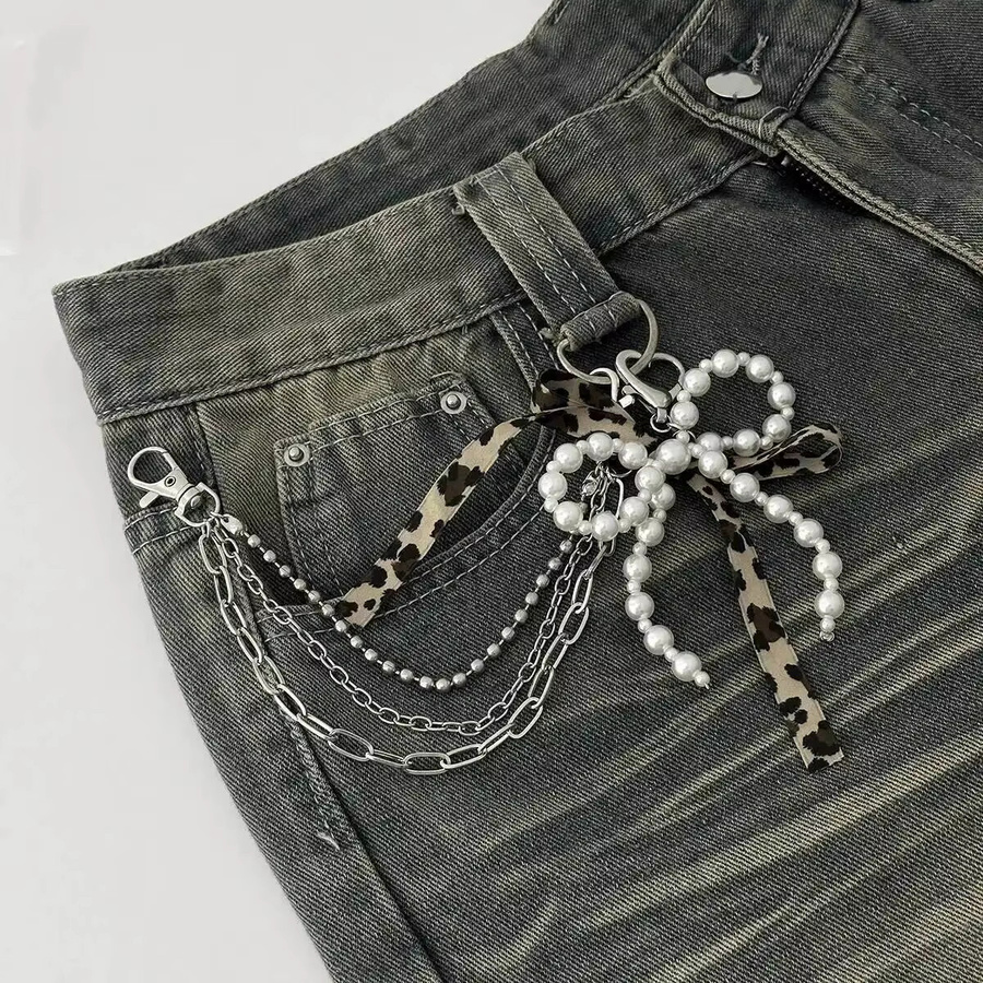 KunJoe Schlüsselanhänger, Imitation Perle, Bowknot, Damen - Bild 2