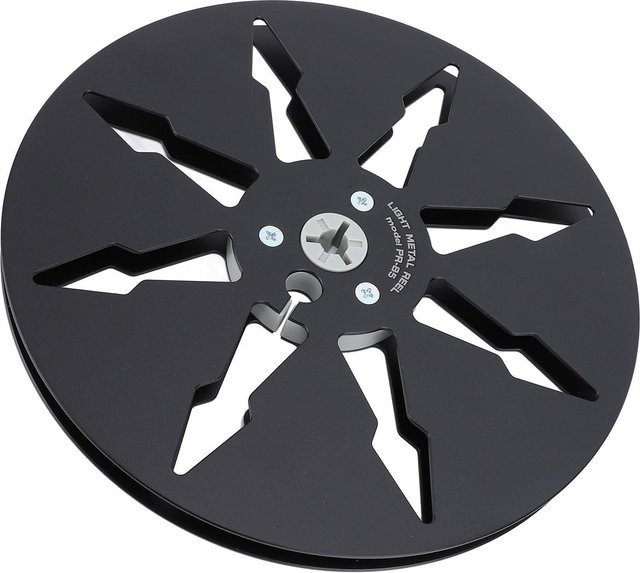 DIYelecs Leerspule für Tonband Reel to Reel aus Aluminiumlegierung mit 8 Löchern, 14,7 Zoll, Schwarz - Bild 1
