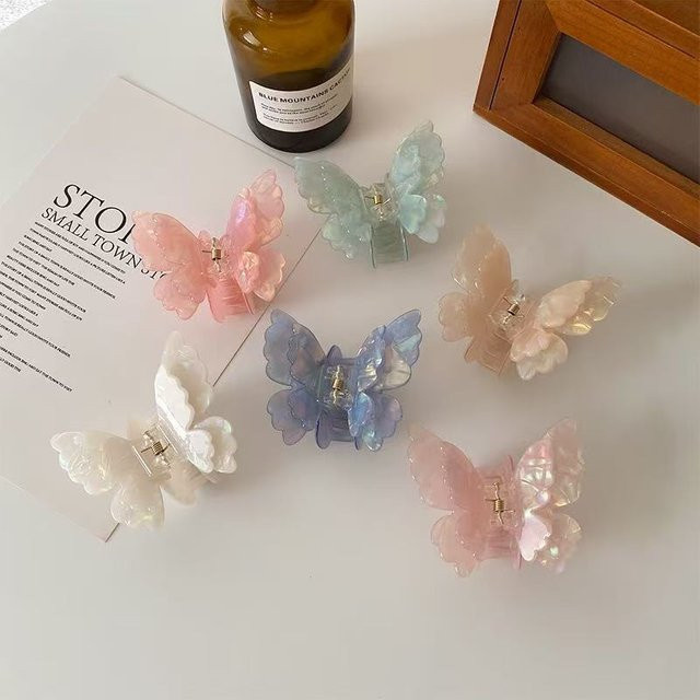 Schmetterlingshaar, bunt, transparent - Bild 1