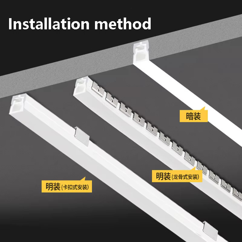 Flexibler LED-Neonschlauch aus Silikon in Weiß mit Clip-Halterung und fester Schnalle - Bild 2