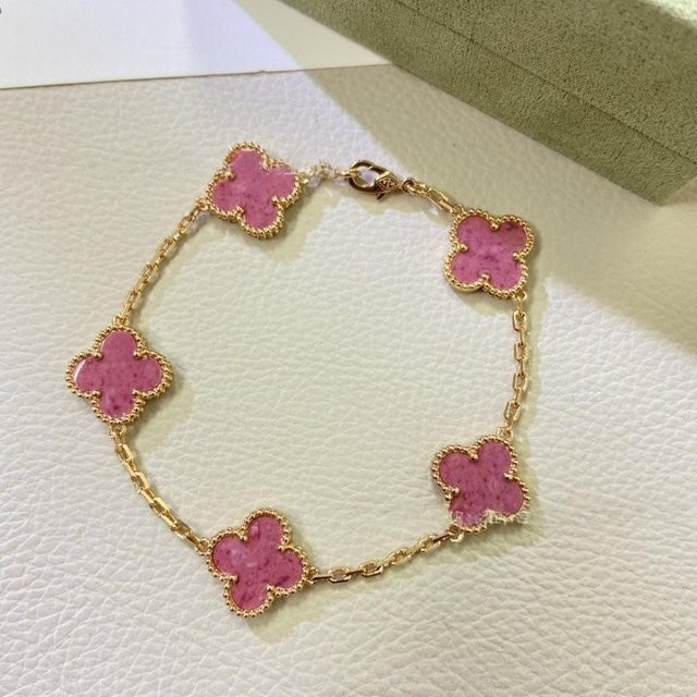 Armband Hui dian, 18K Roségold, roter Chalcedon, Damen - Bild 1
