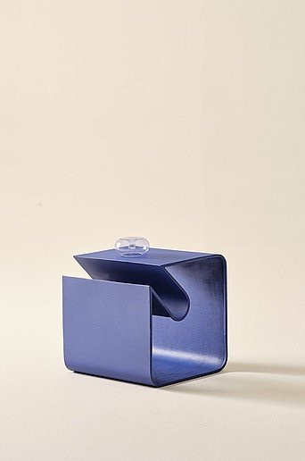 Jotex Beistelltisch KUROW in Blau aus Metall, B/T/H: 40 x 40 x 25 cm - Bild 1