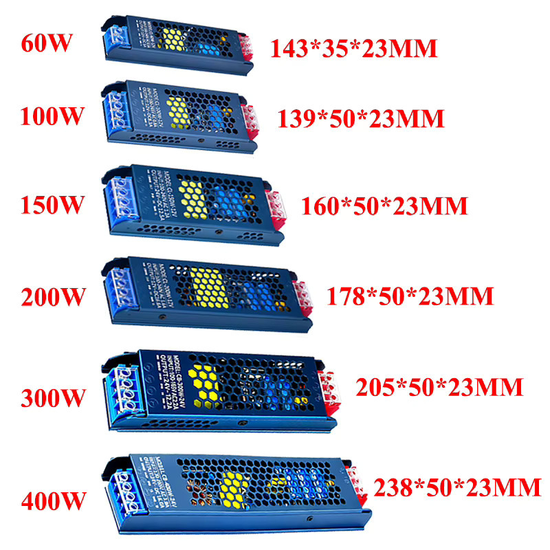 AEVYVKV DC-Netzteil Transformator für LED-Streifen und LED-Treiber, AC 220V zu DC 12V oder 24V, 60W - Bild 3