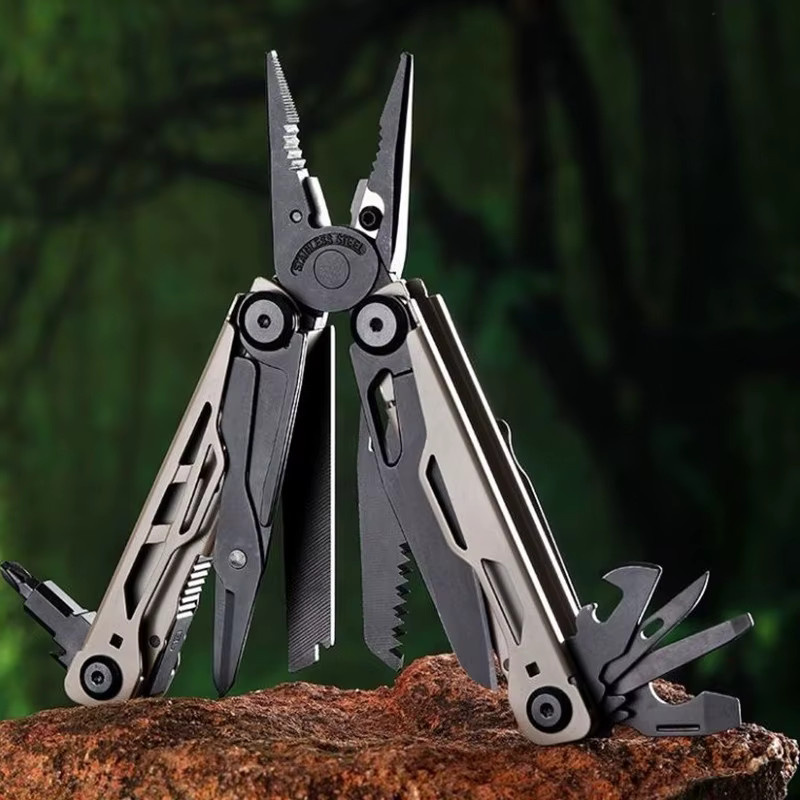 BHBT 25-in-1 Multitool-Zange mit Taschenmesser und Bits für Outdoor und Camping in Blau - Bild 2