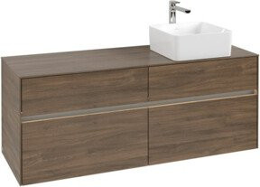 V&B Waschtischunterschrank Collaro mit LED-Beleuchtung, B/H/T: 140 x 54,8 x 50 cm - Bild 1