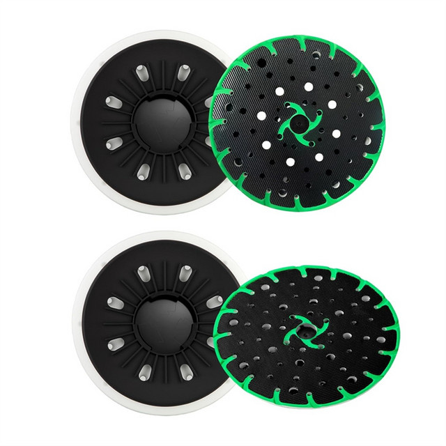 Festool 2er-Pack Schleifpads bestehend aus einem weichen und einem harten Schleifpad inklusive 6-Zoll Back-Up-Schleifscheiben für den Exzenterschleifer RO 150 FEQ in Schwarz - Bild 1