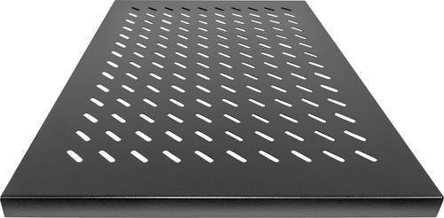 Intellinet 712576 19 Zoll Netzwerkschrank-Geräteboden 1 HE Festeinbau in Schwarz und Grau - Bild 1