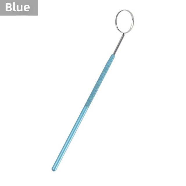 Chihiro Mundspiegel Reflektor, Edelstahlgriff, Blue - Bild 1