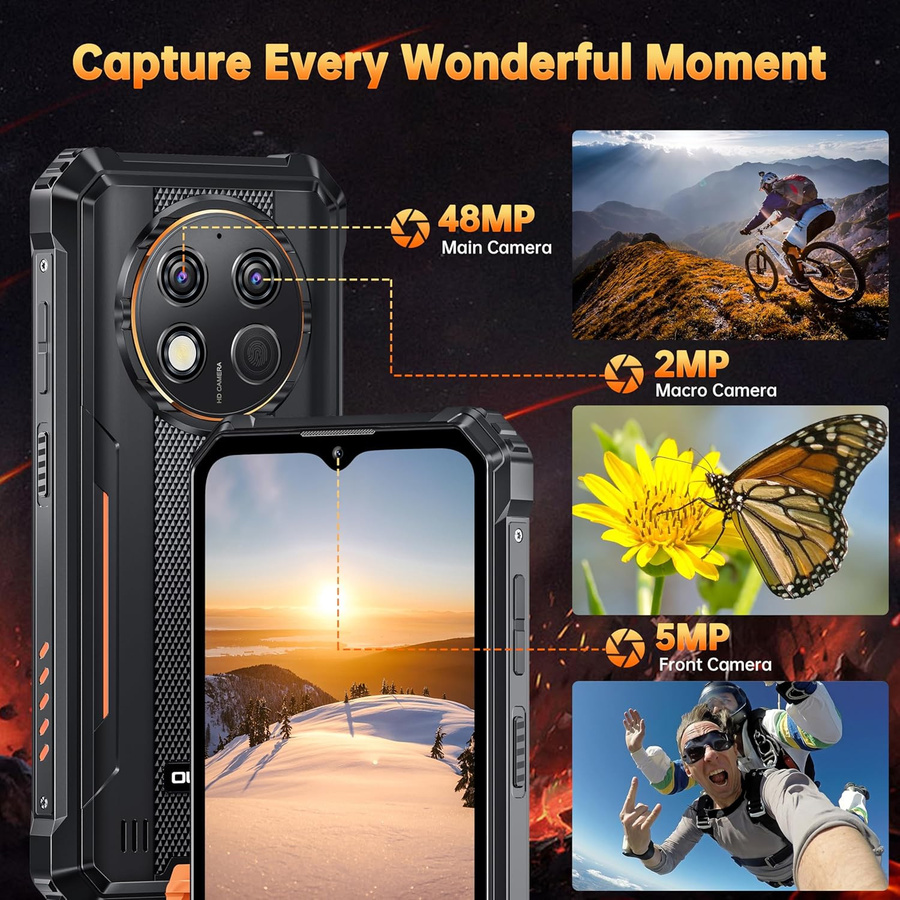 Oukitel G1 Smartphone Schwarz mit 256 GB Speicher, 24 GB RAM, 6,52 Zoll Display und Android 15 - Bild 3