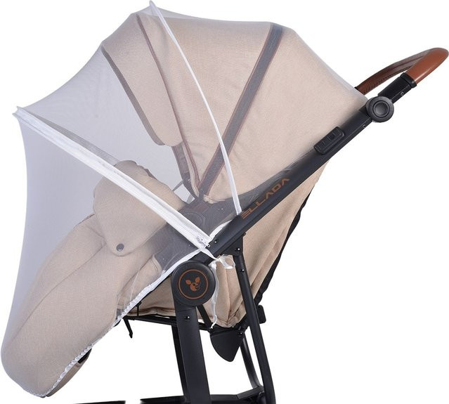 Cangaroo Universal Moskitonetz Insektenschutz für Kinderwagen und Buggy mit Reißverschluss, weiß - Bild 1