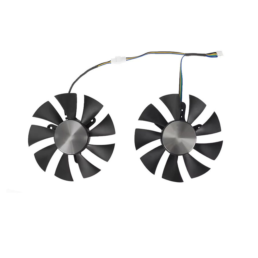 2 Stück ZOTAC Kühlerlüfter GA91S2H GFY09010E12SPA Ersatz für GTX1060 6GB und GTX 1070 Mini-Grafikkarten, Schwarz, 85mm, 4-Pin - Bild 2