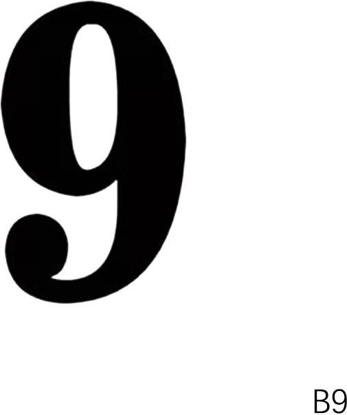 Binchi Outdoor Product Mülleimer Aufkleber zur Identifizierung mit Zahlen 0-9 und Buchstaben A-G in Weiß und Schwarz - Bild 1