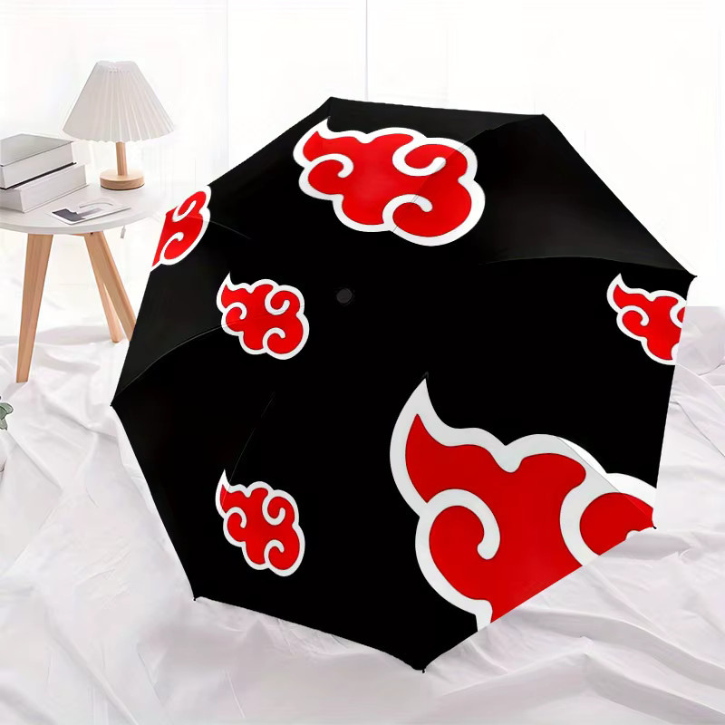 Bandai Akatsuki-Wolken-Regenschirm mit Cartoon-Muster in Multicolour - Bild 5