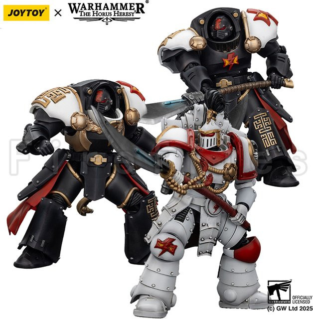 JOYTOY Warhammer The Horus Heresy White Scars Legion Praetor Ebon Keshig Terminator, Actionfigur, ab 15 Jahren - Bild 1