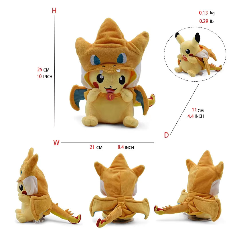 Pokémon Plüschtiere Pikachu, Glurak, Lucario, Plüschfigur, Stofftier, Puppe - Bild 2