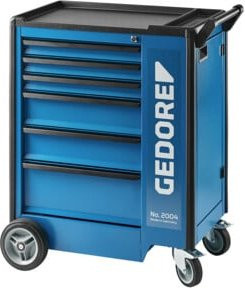 Gedore Werkzeugwagen blau mit 6 Schubladen, abschließbar und rollbar mit Arbeitsplatte, B/T/H: 48 x 40 x 98,5 cm - Bild 1