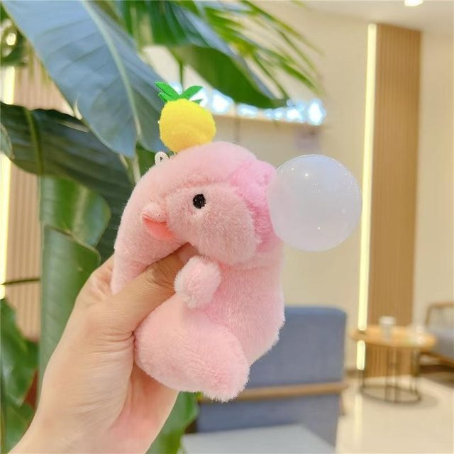 Yiran toy Capybara Plüsch Schlüsselanhänger, Rosa, Stressabbau Spielzeug - Bild 1