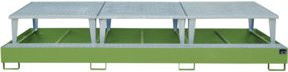 Bauer Südlohn Auffangwanne AWA 1000-3 aus Stahl in Resedagrün, B/T/H: 146,0 x 78,0 x 0 cm - Bild 1