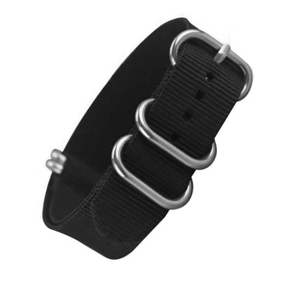 caicaichen Uhrenarmband Nylon, grün, 16 mm, Unisex - Bild 2