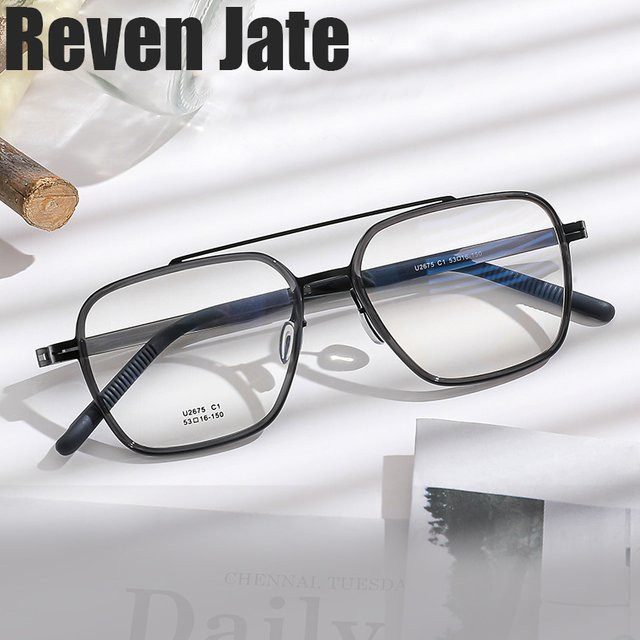 Reven Jate 2675 Korrektionsbrille, Vollrand, Rund, Titan, Unisex - Bild 1