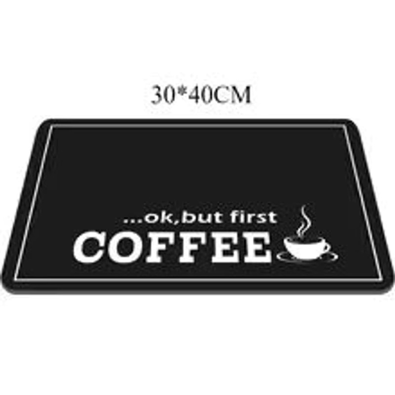 VIKAMA Kaffeemaschinenmatte als Abwässerungspad und Wärmeisolations-Trocknungsmatte für deine Küchentheke - Bild 3