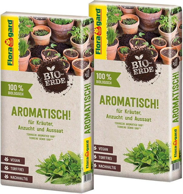 Floragard Bio Anzucht-Erde Aromatisch für Kräuter, 80 l - Bild 1