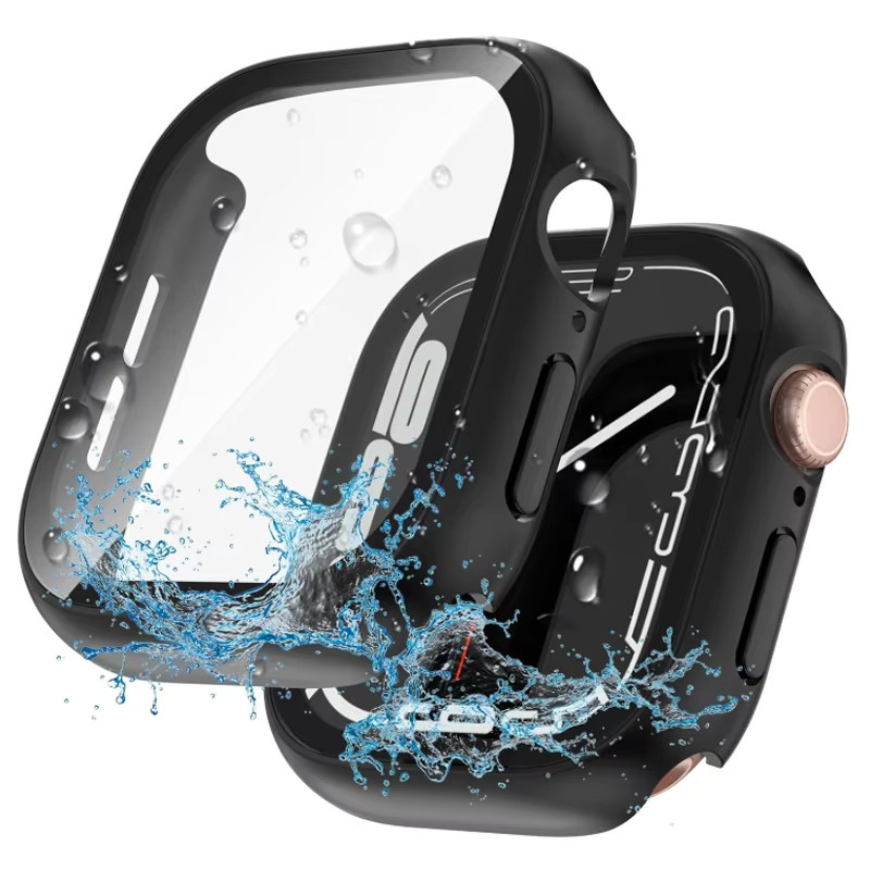 PEO Screen Protector Fall Abdeckung für Apple Watch, Schwarz - Bild 2