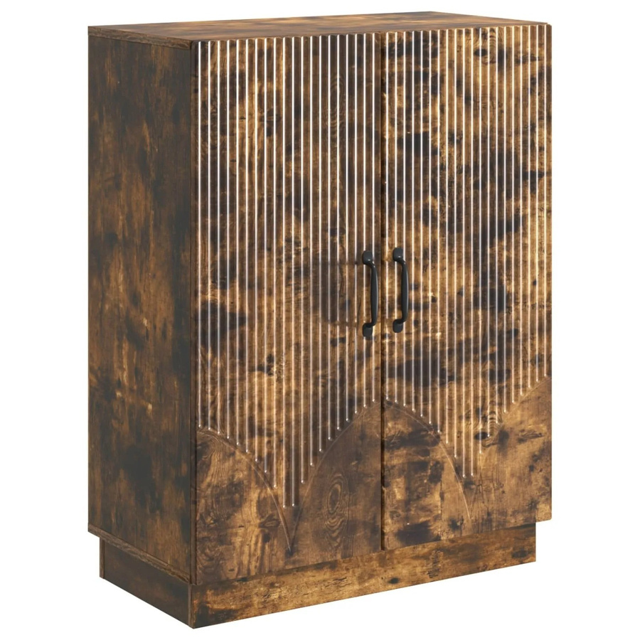 vidaXL Sideboard Geräucherte Eiche Modern B/T/H: 66 x 34,5 x 87 cm Braun - Bild 2