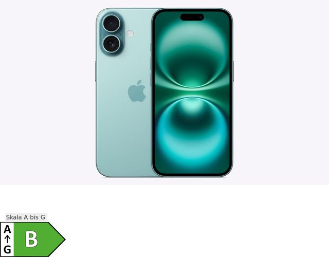 Apple iPhone 16 mit 128 GB Speicher in Petrol - Bild 1